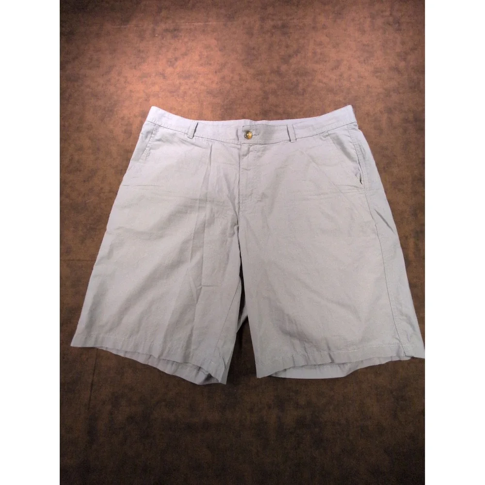 Columbia‎ Washed Out Mens Grey Modern Classic Fit Chino Bermuda Shorts 38 AM4471